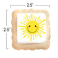 Sun Cookies Beach Party Pool Favors Individually Wrapped Sun Them | 24 Pack Bulk For Kids Birthday Party Sugar Cookie