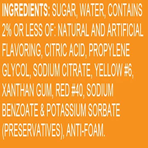 Hypothermias Orange Ready To Use Gallon (128 Fl. Oz) Hawaiian Snow Cone Flavors Syrup - Shaved Ice, 100% Pure Cane Sugar