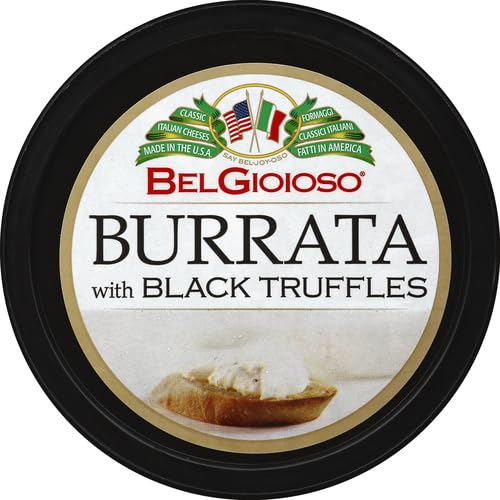 Belgioioso Burrata with Black Truffles, 8 oz