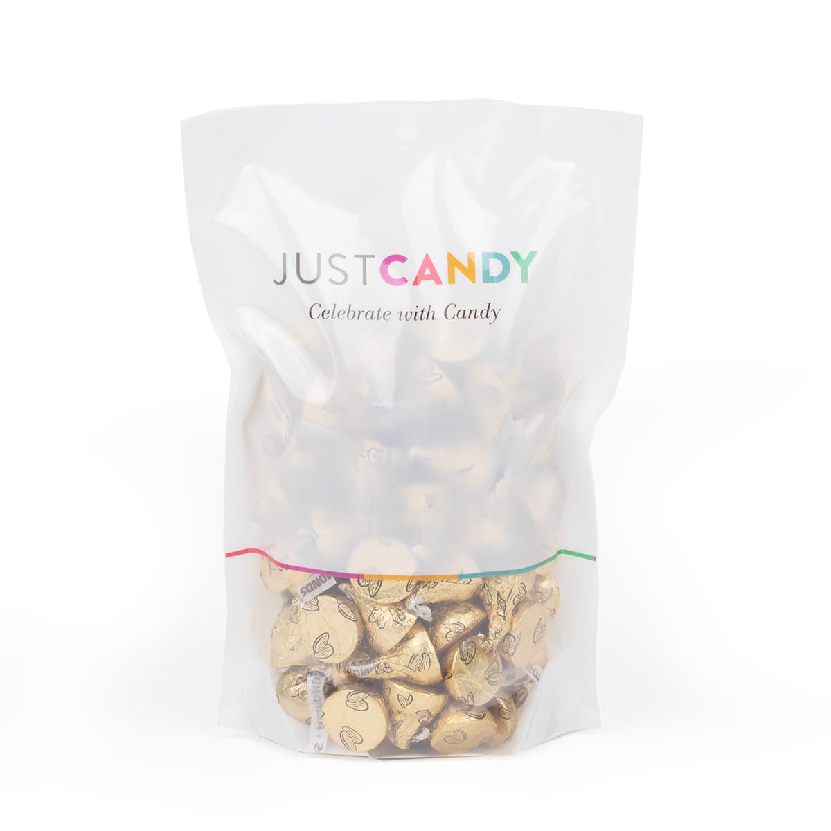 180 Pcs Gold Candy Milk Chocolate Kisses with Almonds (1.8 lbs)