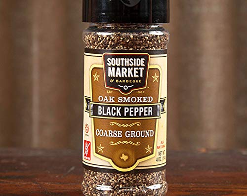 Southside Market & Barbeque Oak Smoked Black Pepper, Coarse Ground, 4 oz.