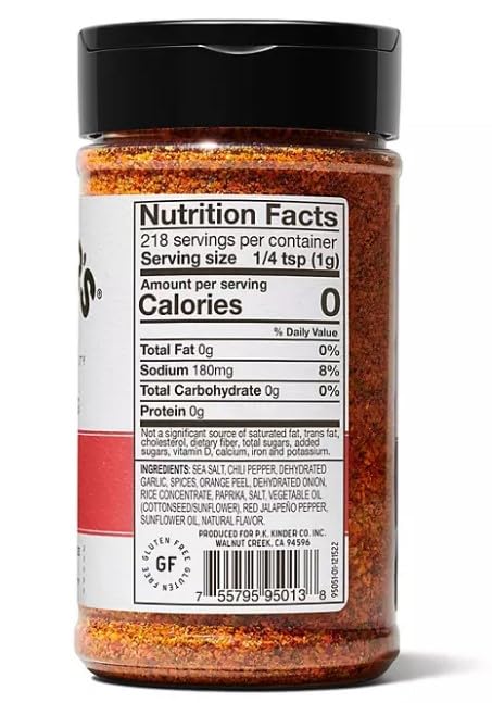 (Pack Of 2) Red Jalapeno Garlic Seasoning (7.7Oz) Bottles