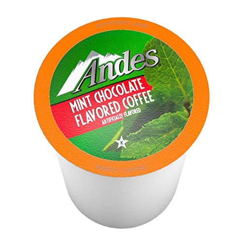 Andes Mint Chocolate Flavored Coffee Pods, Compatible with K Cup 2.0, 40 Count