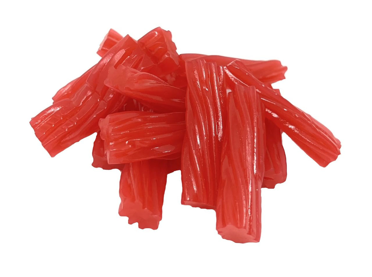 YANKEETRADERS Mini Watermelon Licorice Twists, 2 Pounds