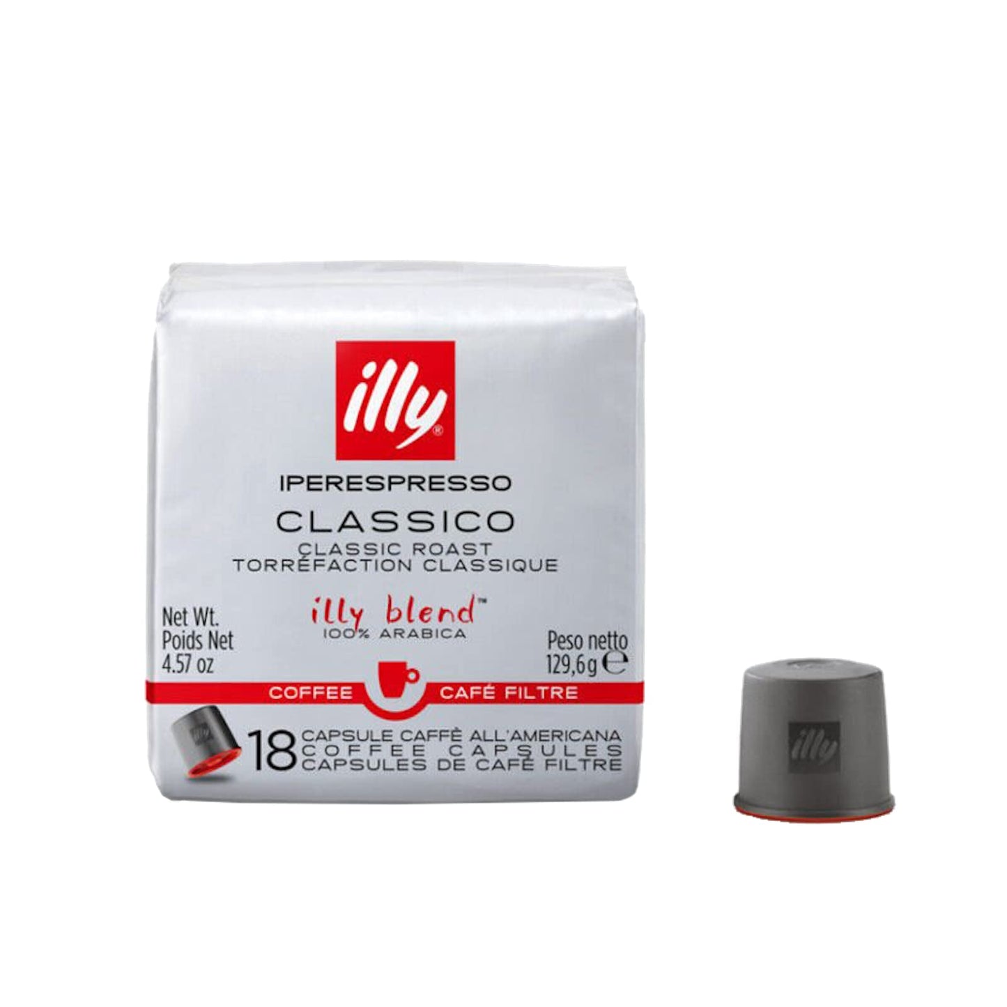illy Coffee iper Espresso Capsules, Medium Roast, 100% Arabica, 18 Count, Model 4481151