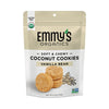 Emmy'S Organics Coconut Cookies, Vanilla Bean, 6 Oz (Pack Of 2) | Gluten-Free Organic Cookies, Vegan, Paleo-Friendly