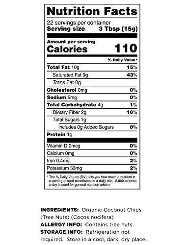 Terrasoul Superfoods Raw Coconut Chips (Organic), 12 Ounce (Pack Of 2)