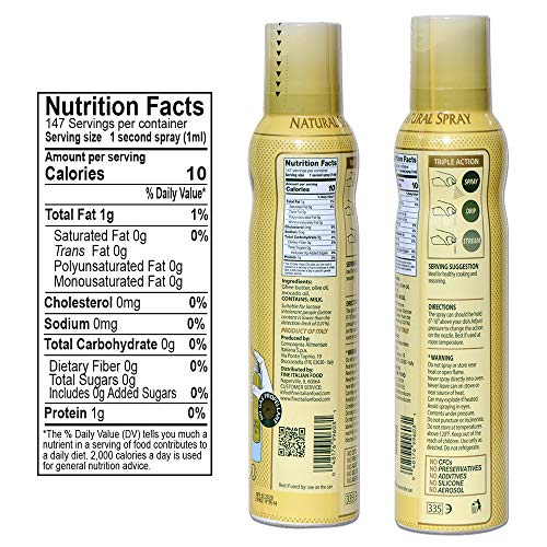 Mantova Spray Ghee Butter, Original, 5 Fl Oz (Pack Of 6)