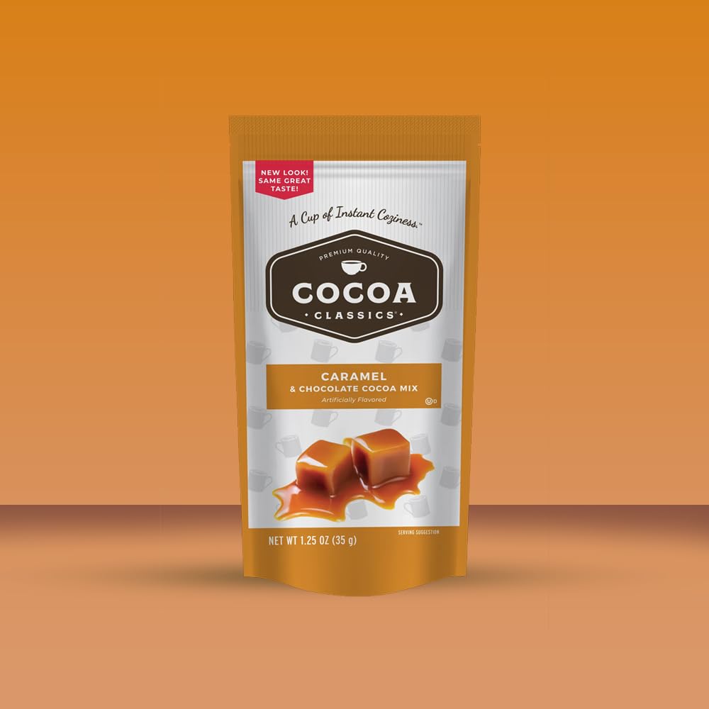 Generic Cocoa Classics Hot Chocolate Variety Pack, 34 Packets, 4 Flavors - Chocolate Supreme, French Vanilla, Salted Caramel, Mint
