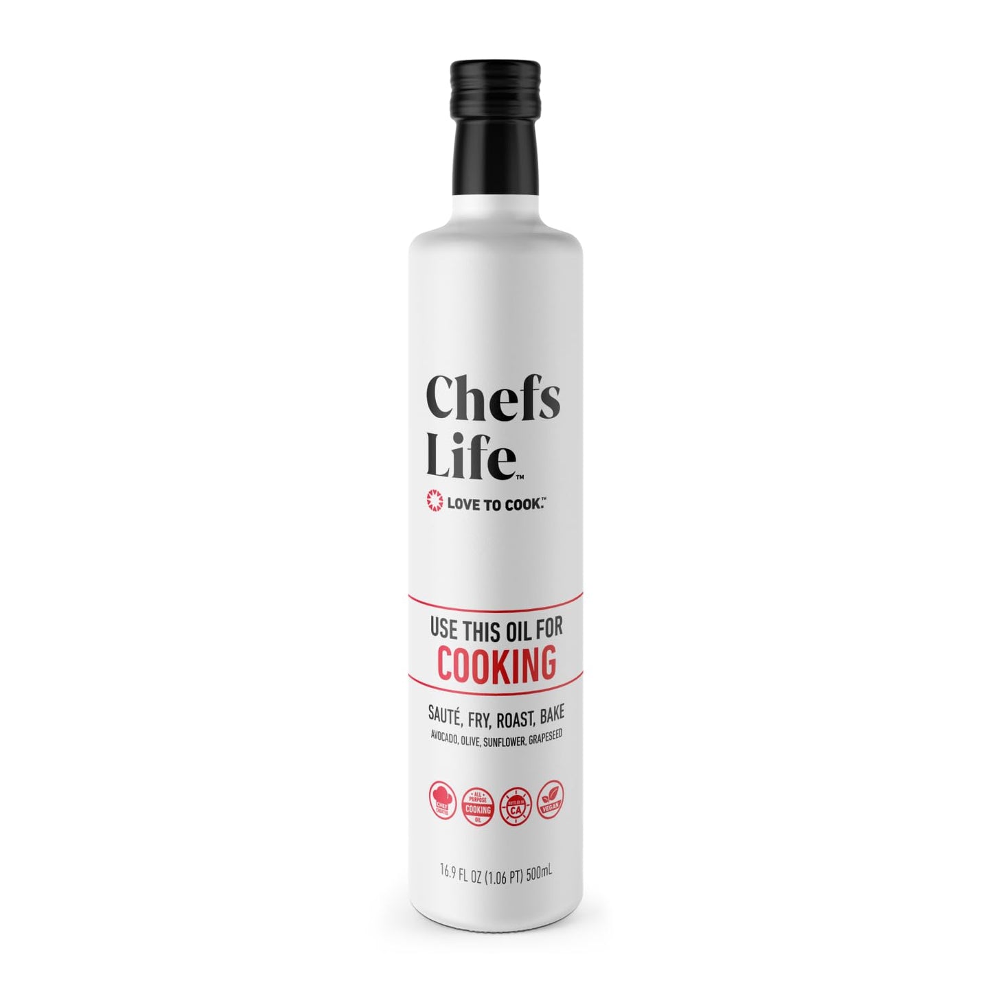 Chefs Life Extra Virgin Olive Oil, 100% Pure EVOO, 16.9 Fl Oz, Non-GMO, Perfect for Dressing, Drizzle, and Dipping