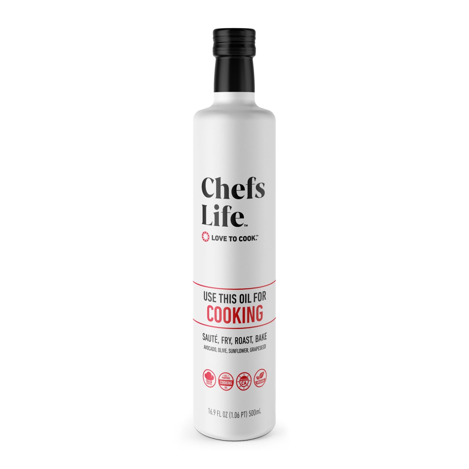 Chefs Life Extra Virgin Olive Oil, 100% Pure EVOO, 16.9 Fl Oz, Non-GMO, Perfect for Dressing, Drizzle, and Dipping