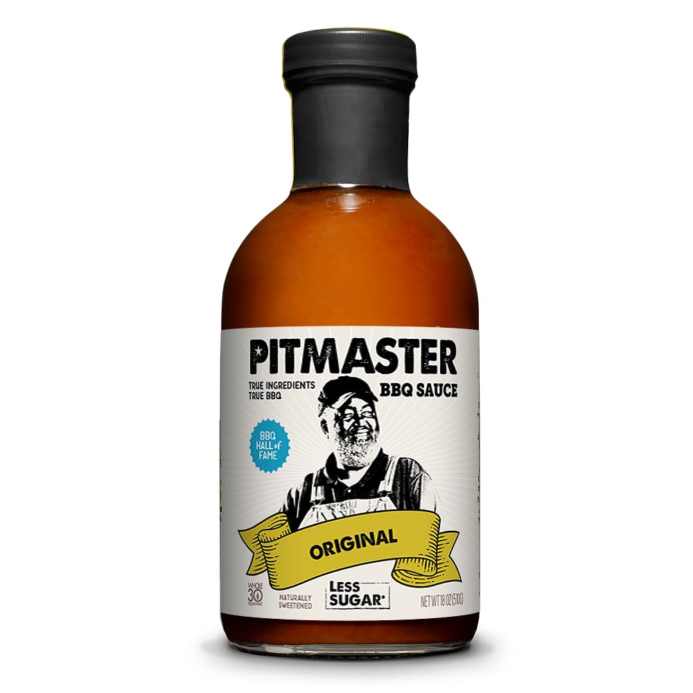 True Made Foods Ed Mitchell Genuine Pitmaster BBQ Sauce Variety Pack - 6 Flavor Collection for Grilling and Barbecue Recipes - I