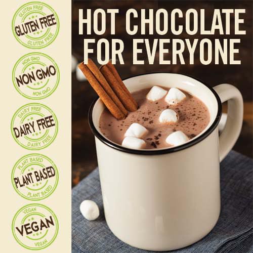 Castle Kitchen Classic Caramel Dark Chocolate Premium Hot Cocoa Mix - Dairy-Free, Vegan, Plant Based, Gluten-Free, Non-Gmo Proje