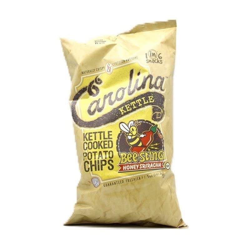 Carolina Honey Sriracha Kettle Cooked Potato Chips 5 oz. Bagged - Total Qty: 14