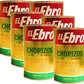 Chorizos in lard El Ebro 7.2 oz cans . 6 pack