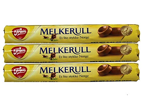 Freia Milk Chocolate Roll 2.61 Oz Pack Of 3  Made In Norway