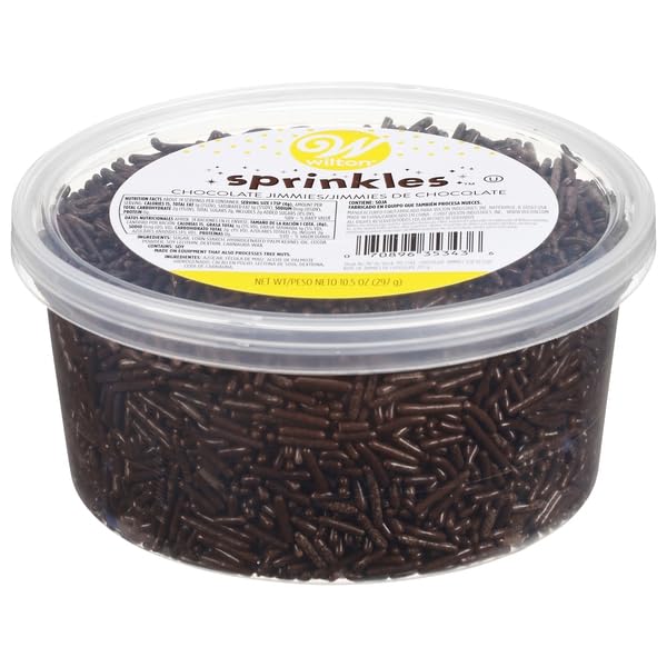 Wilton, Chocolate Jimmies Sprinkles, 10.5 Ounce