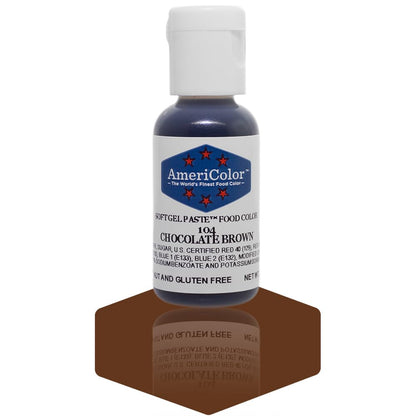 Americolor Soft Gel Paste Food Coloring, Chocolate Brown Net WT. .75oz