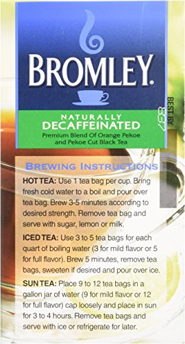 ANICEMOON Bromley Naturally Decaffeinated Tea - 48 Count, CECOMINHK02848