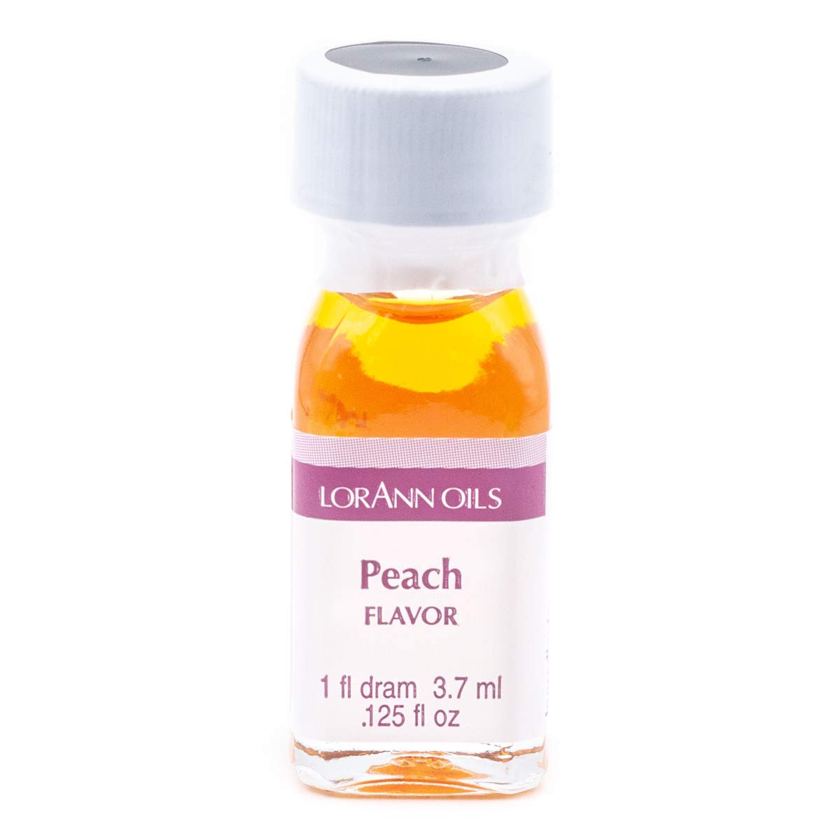 Lorann Peach Ss Flavor, 1 Dram Bottle (.0125 Fl Oz - 3.7Ml - 1 Teaspoon) - 2 Pack