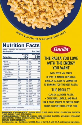 Barilla Protein+ Elbows Pasta, 14.5 Oz (Pack of 4)