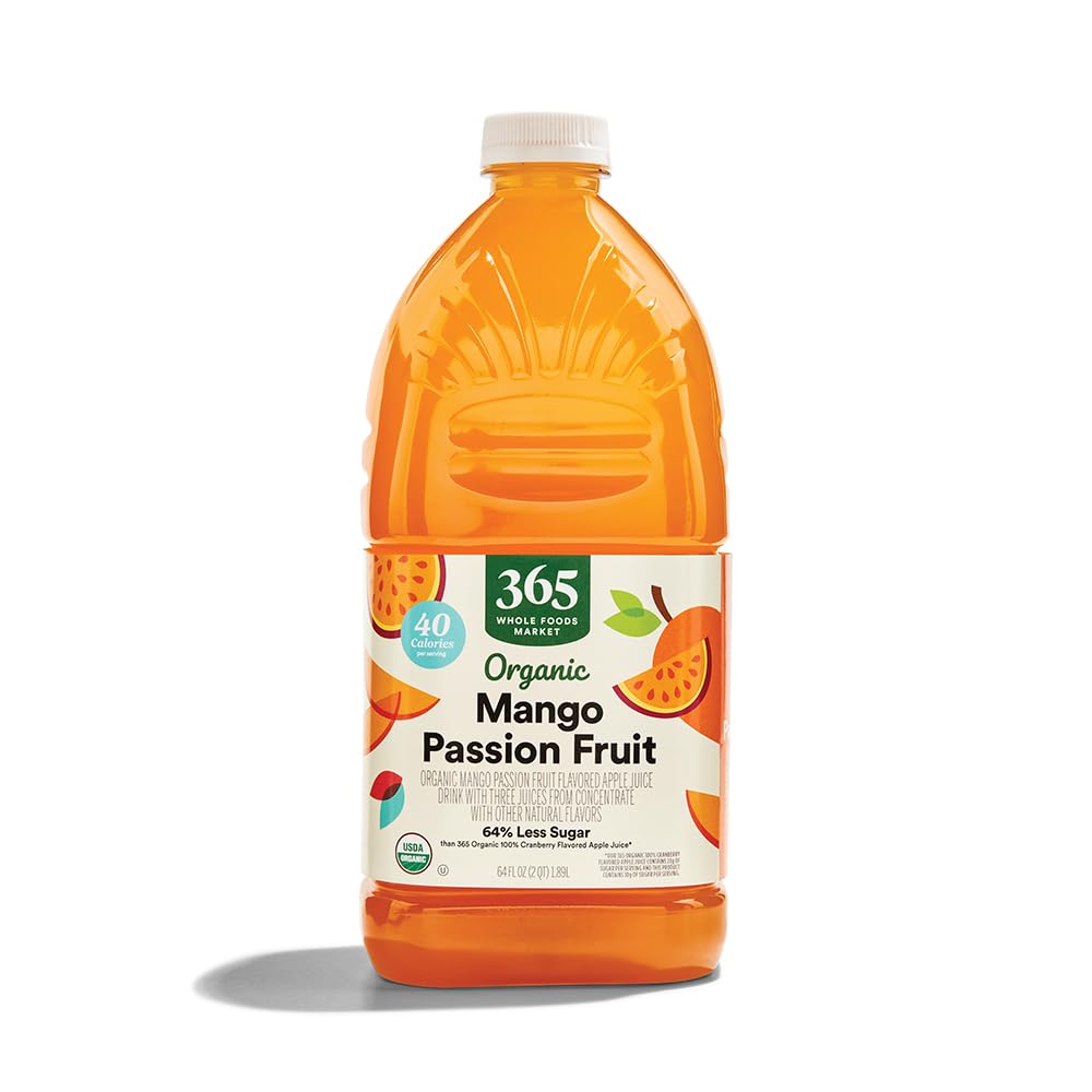 365 by Whole Foods Market  Organic Mango Passionfruit Juice  Reduced Sugar  64 Fl Oz