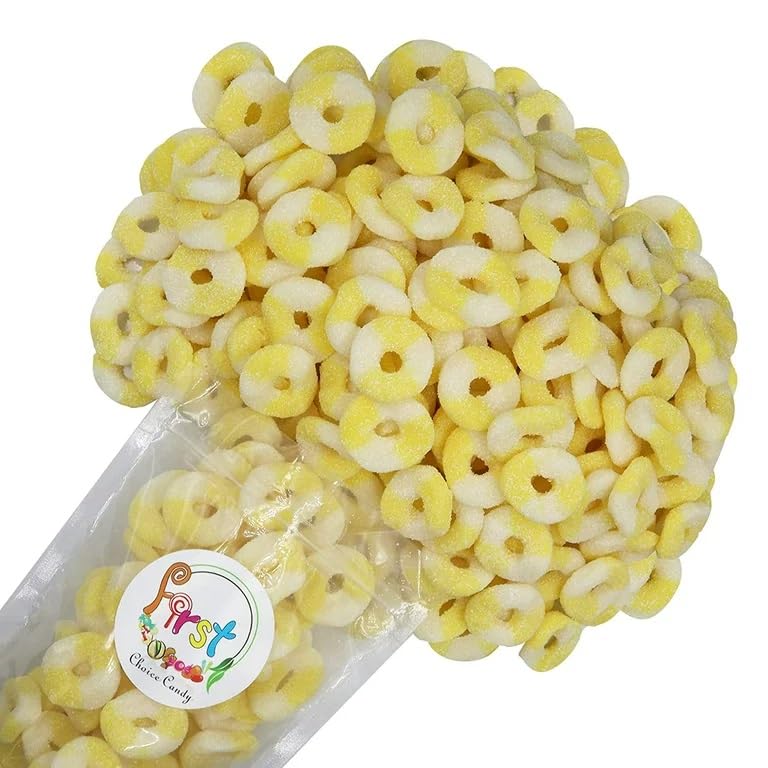 FirstChoiceCandy Gummy Rings (Sour Mini Pineapple, 2.2 Pound (Pack of 1))