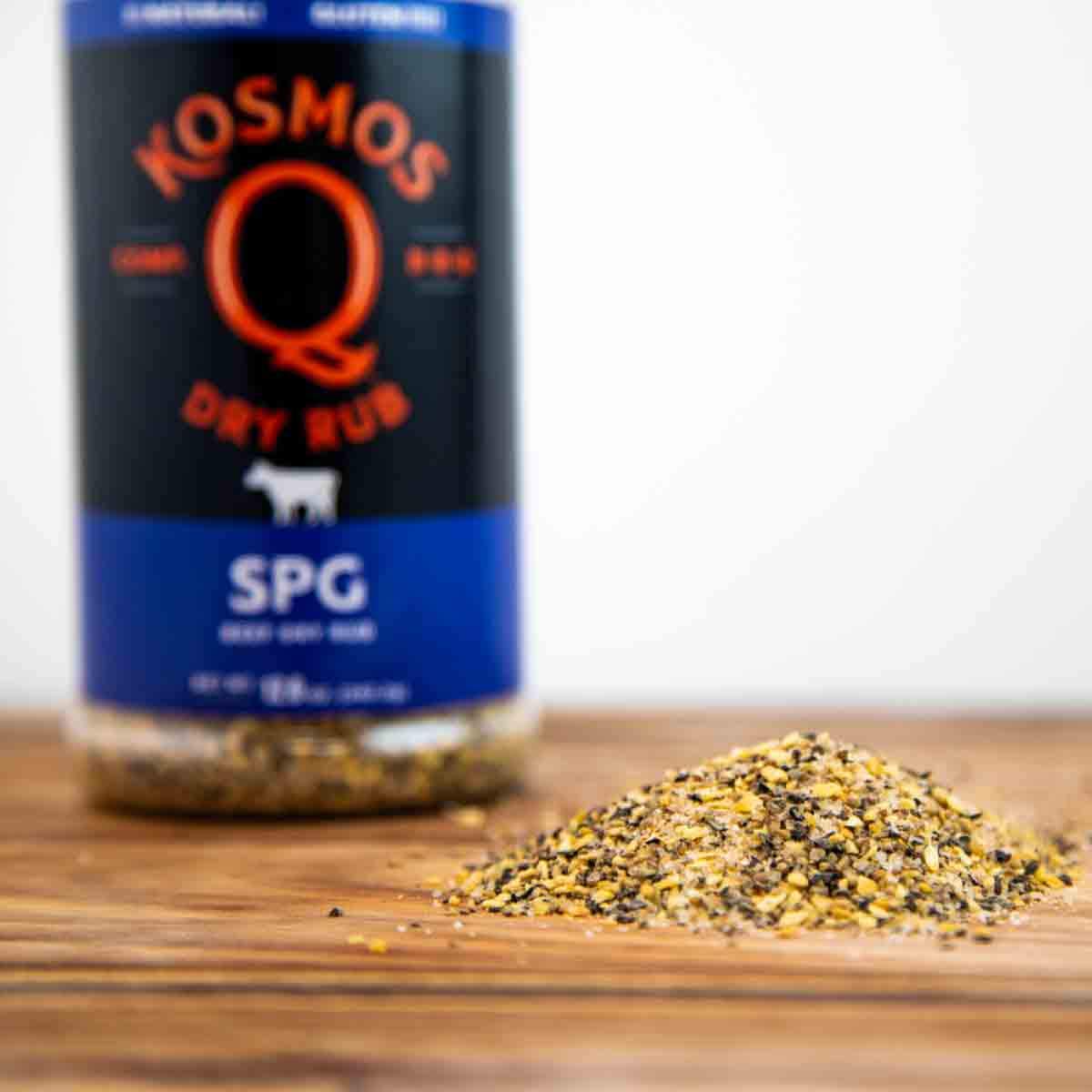 Kosmos Q Dry Rub SPG Beef BBQ Dry Rub, Bottle of 12 Oz