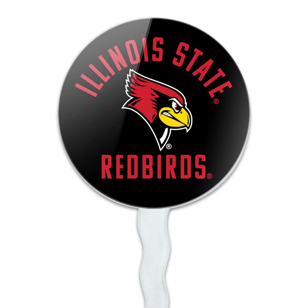 Graphics & More Illinois State Redbirds Cupcake Picks Toppers Decoration Set Of 6