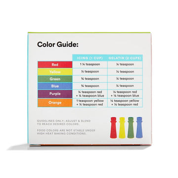 365 by Whole Foods Market Plant-Based Food Coloring Set, Gluten-Free, 1.2 Fl Oz Total, Red, Yellow, Green & Blue Bottles