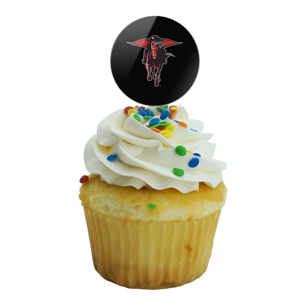 Texas Tech University Secondary Cupcake Picks Toppers Decoration Set Of 6