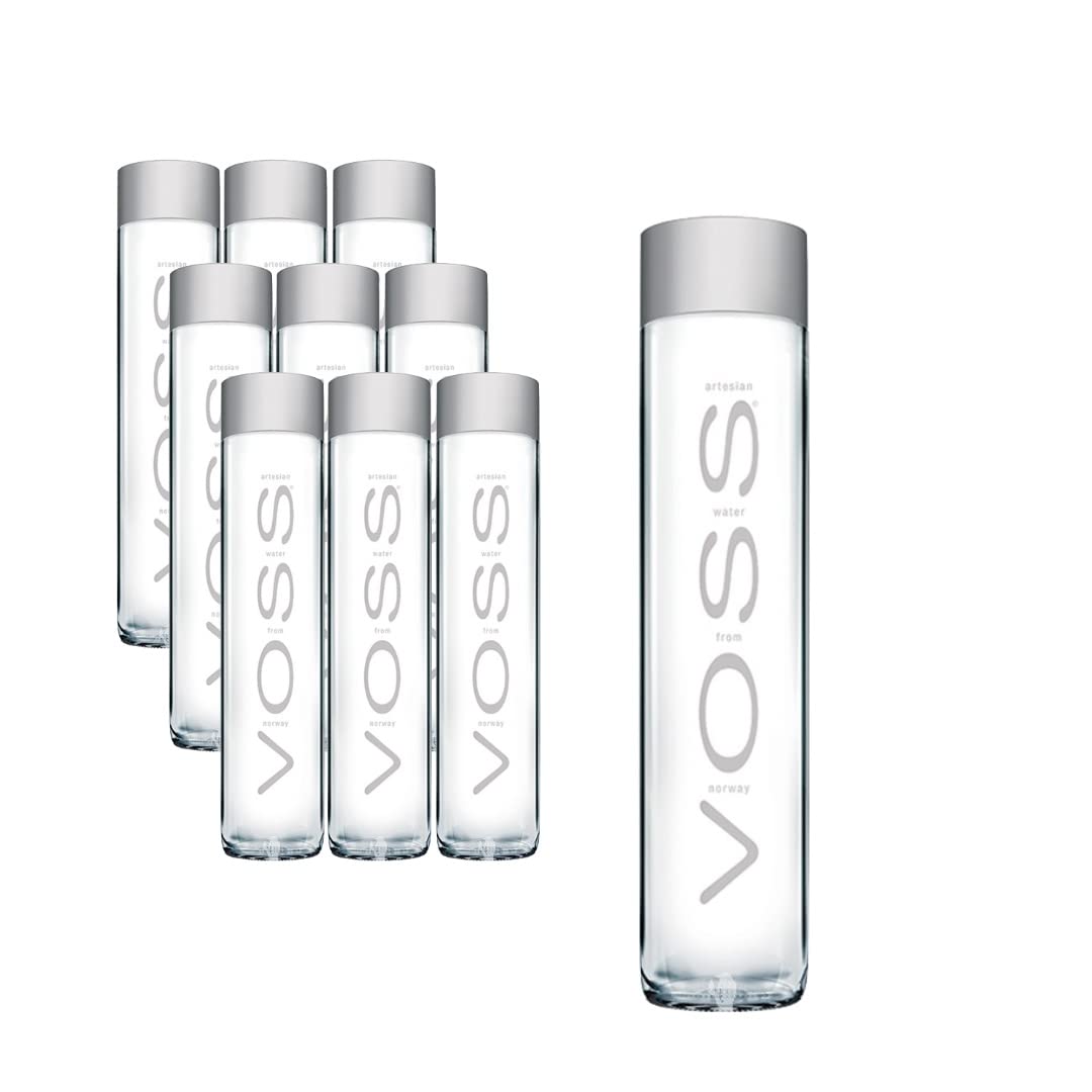 Voss Artesian Still Water From Norway Naturally Pure For A Crisp, Refreshing Taste 375Ml Glass Bottled Water 12.7 Fl Oz (Pack Of