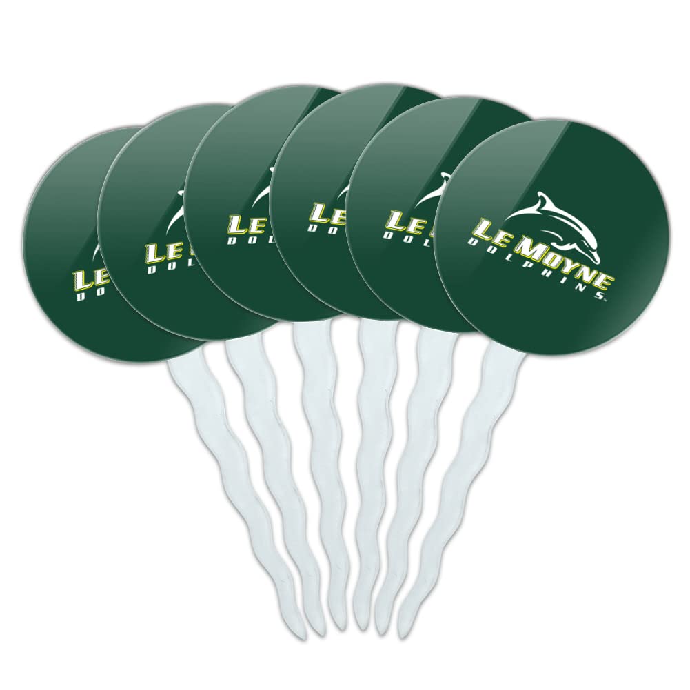Le Moyne College Primary Logo Cupcake Picks Toppers Decoration Set Of 6
