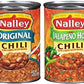 Nalley Original & Jalapeno Hot Chili Con Carne with Beans, 14-ounce Cans (Pack of 6)