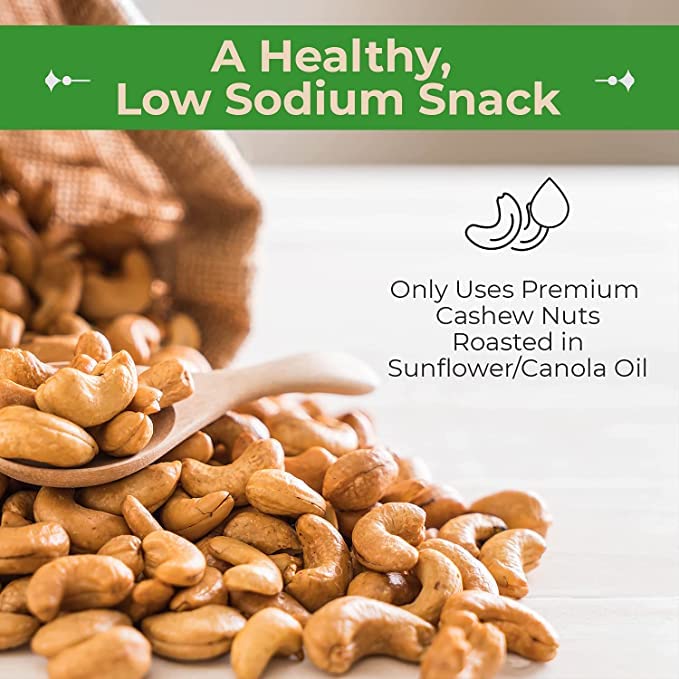 Sincerely Nuts Whole Cashews Roasted & Salted, 5 lb Bag, Deluxe Kosher Vegan Snack, Healthy Protein Source