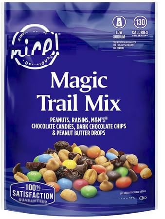Generic Magic Nice Nut Blend Trail Mix - Peanuts, Raisins, Chocolate, Peanut Butter Drops - 9 Ounce Pack
