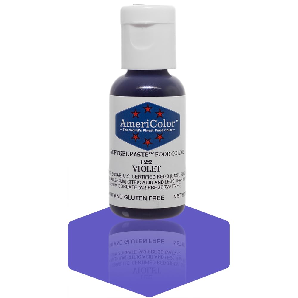 Americolor Soft Gel Paste Food Color, 75-Ounce, Violet