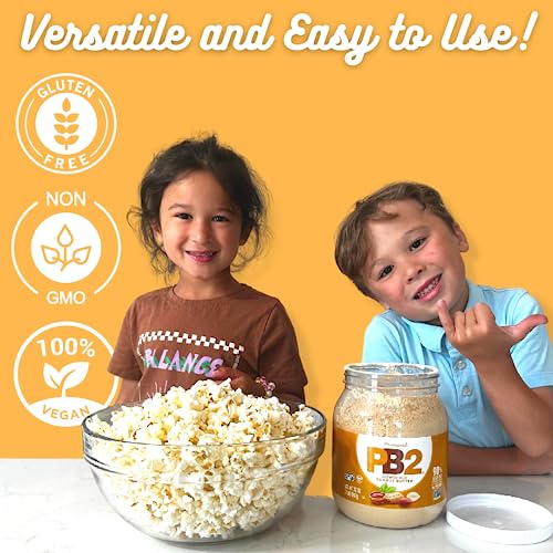 PB2 Original Powdered Peanut Butter - 6g of Protein, 90% Less Fat, Certified Gluten Free, Only 60 Calories per Serving, Perfect