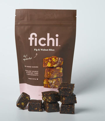 Fichi Fig and Nut Bites, Gluten-Free Italian Snack, 7 Ounce Pack