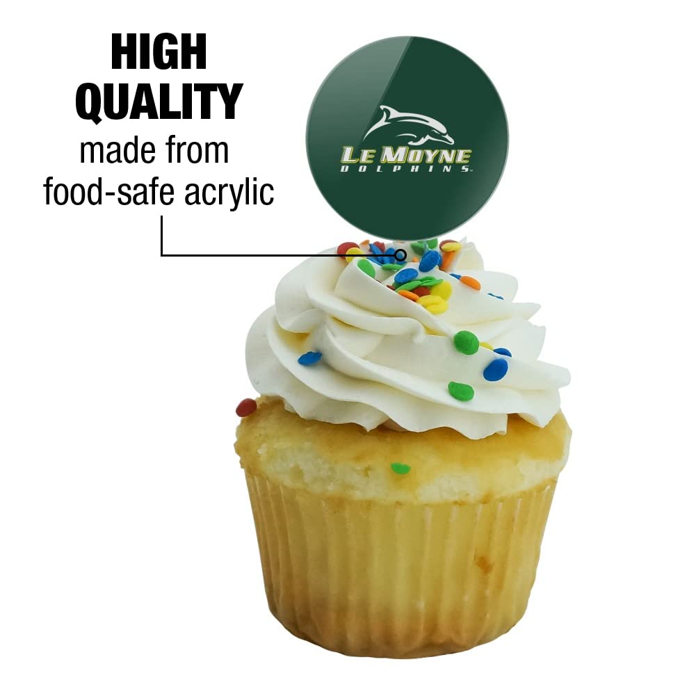 Le Moyne College Primary Logo Cupcake Picks Toppers Decoration Set Of 6