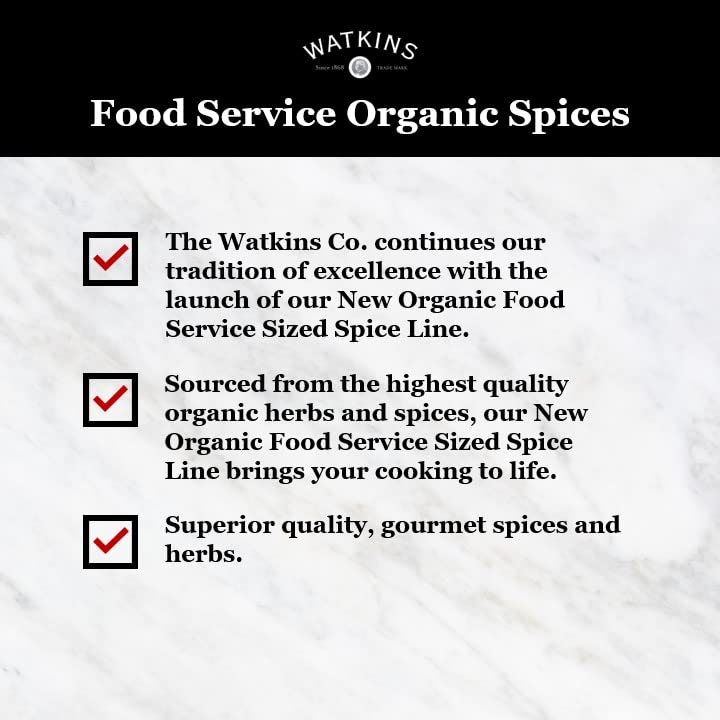 Watkins Gourmet Spice Organic Garlic Salt, 33.5 oz Bulk Food Service Size, Pack of 1