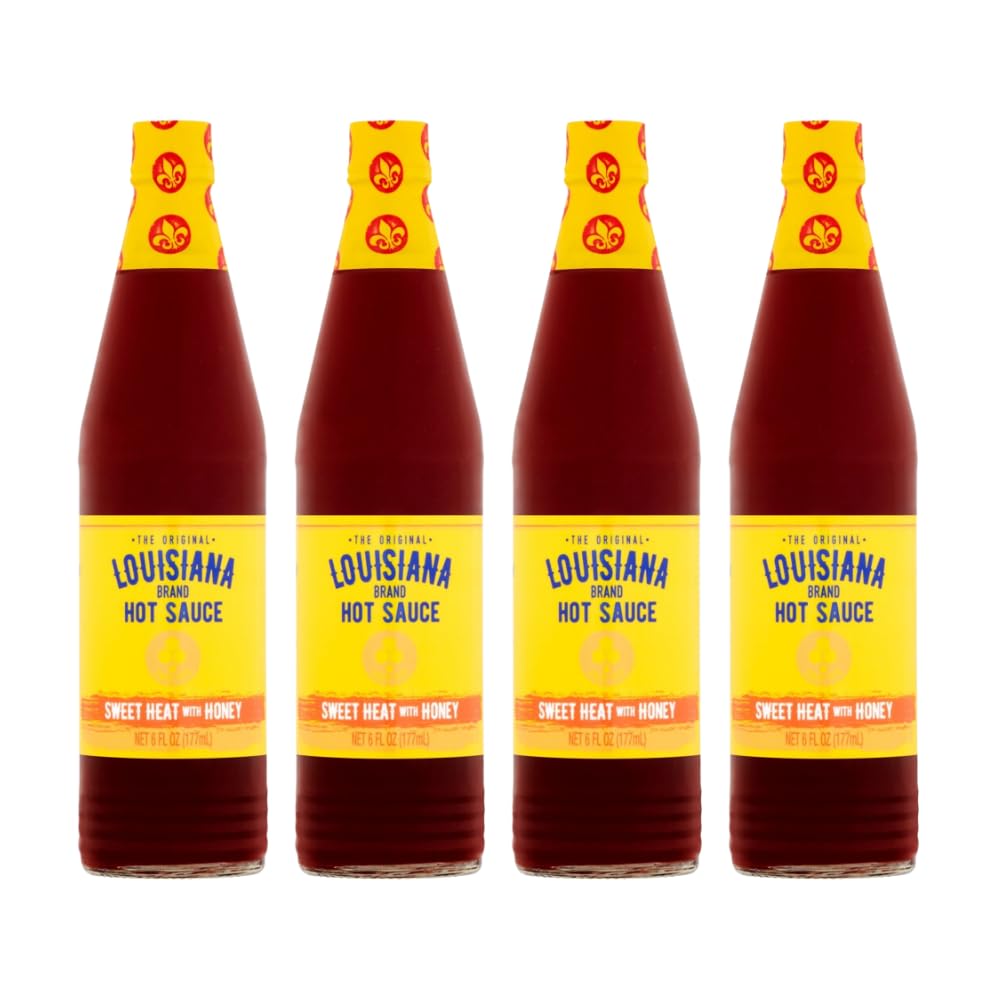 Louisiana Hot Sauce Sweet Heat, 6 Fl Oz, Pack of 4