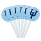 Upper Iowa University Secondary Logo Cupcake Picks Toppers Decoration Set of 6