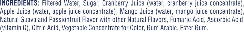 Ocean Spray Cran Tropical Juice, 64 Fl Oz Bottles, Pack of 8