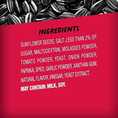 BIGS Sunflower Seeds, Stubbs Tangy Bar-B-Que Flavor, Softball Stocking Stuffer, 5.35 oz. (Pack of 12)