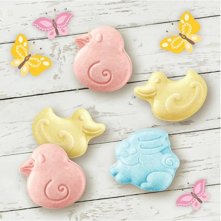 Buha Sweets Easter Candy - Sweettart Chicks, Ducks & Bunnies, Assorted Flavors, 1lb, Approx. 300 Candies, Ideal for Egg Stuffers and Party