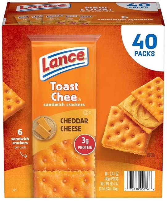 Lance ToastChee Cheddar Cheese 1.41 oz., 40 pk.