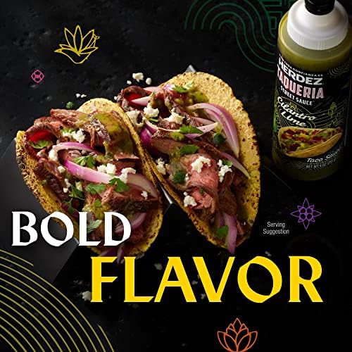 HERDEZ Taqueria Street Sauce Cilantro Lime, 9 oz Squeeze Bottle - Authentic Mexican Taco Sauce