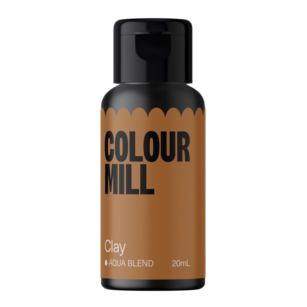 Colour Mill Aqua Blend Water-Based Food Coloring, 20ml, Clay, Model CMA20CLY