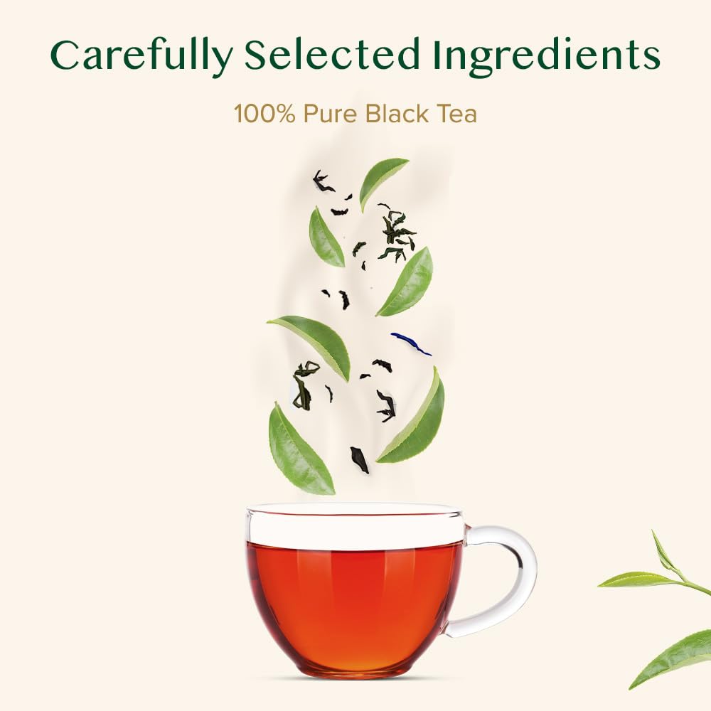 VAHDAM Exotic Darjeeling First Flush Tea Bags, High Caffeine, Non-GMO, Gluten Free, 100 Count, Resealable Ziplock Pouch